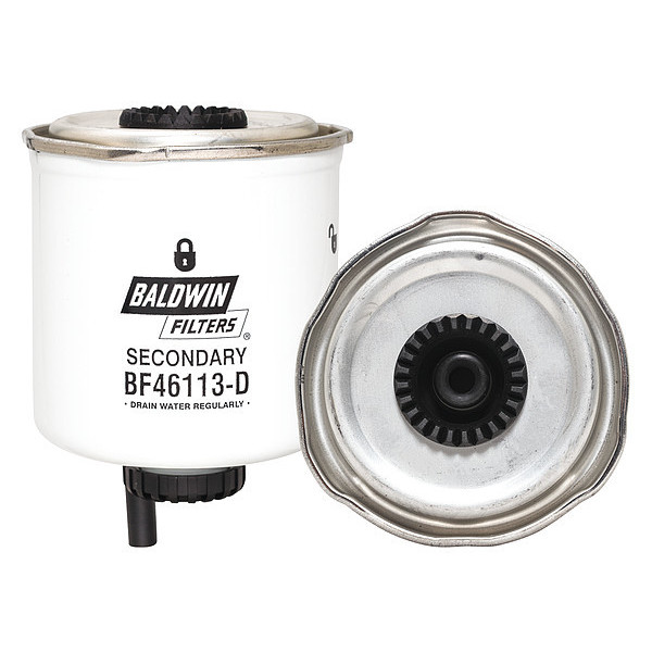 Baldwin Filters Fuel Filter, Element Only, 4-15/32" L BF46113-D