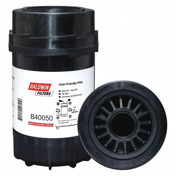 Baldwin Filters Hydraulic Filter, Spin-On Design, 4" O.D. B40050