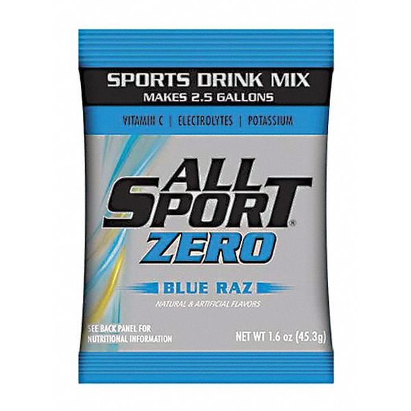 All Sport Sports Drink Mix, Sugar Free, Blue Raz, 30 PK 10124811