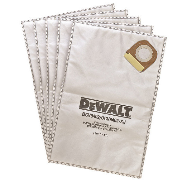 Dewalt Disposable Fleece Liner for DCV585 Dust Extractor (5 PK) DCV9402