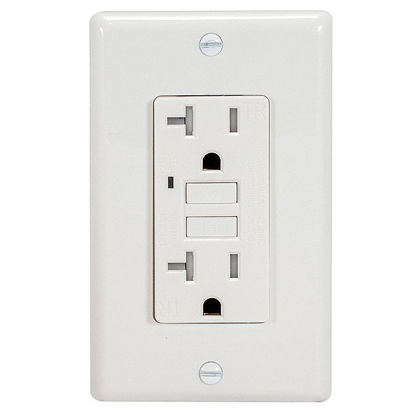 Zoro Select GFCI Receptacle, General Purpose, 2-Poles 62175