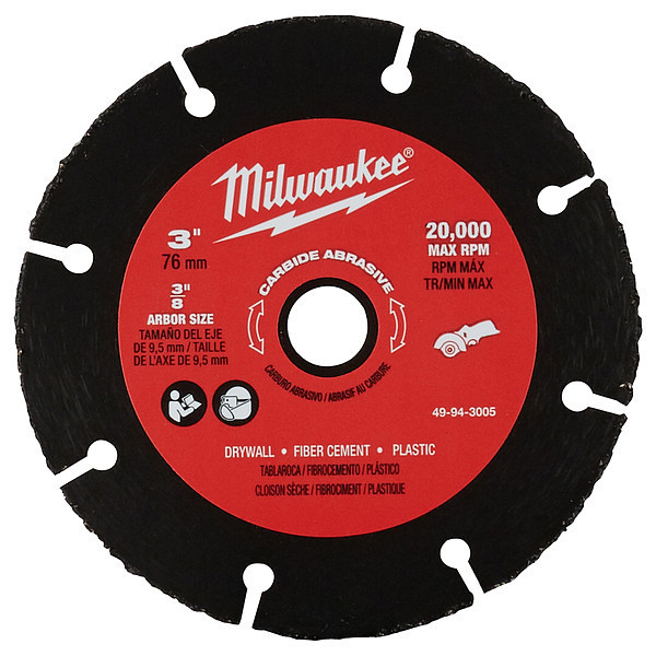 Milwaukee Tool 3" Carbide Abrasive Blade 49-94-3005