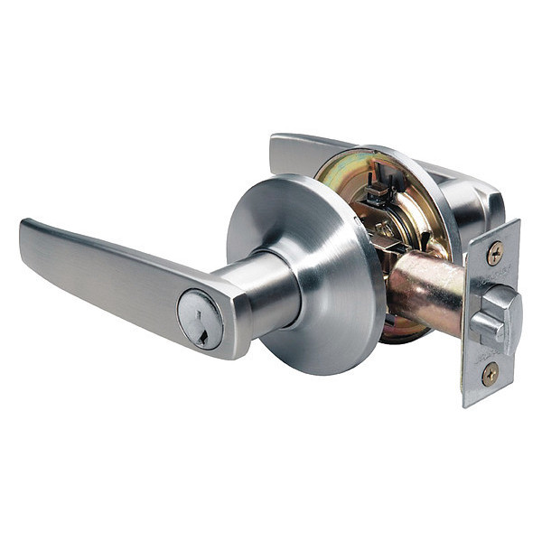 Master Lock Lever Lockset, Satin Nickel, Key Alike SLL0115KA4S