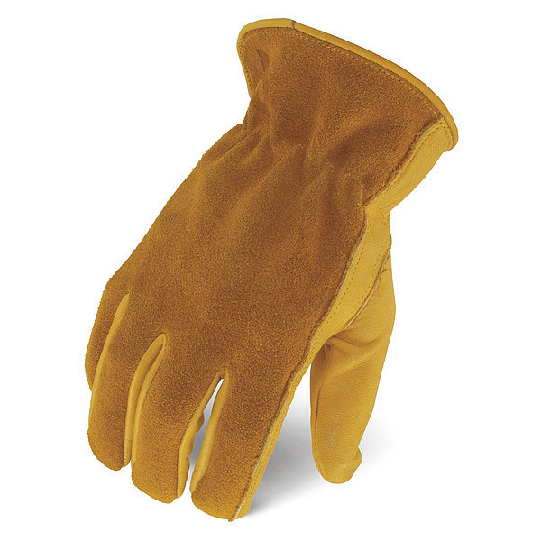 Ironclad Performance Wear Leather Palm Gloves, Tan, Size 2XL, PR IEX-WHO-06-XXL