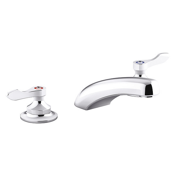 Kohler Manual 8 Mount, Straight Spout Bathroom Faucet K-800T20-4AKA-CP