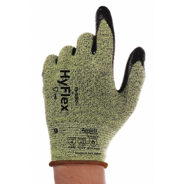 Ansell Cut Resistant Coated Gloves, A2 Cut Level, Nitrile, 8, 1 PR 11-550VP