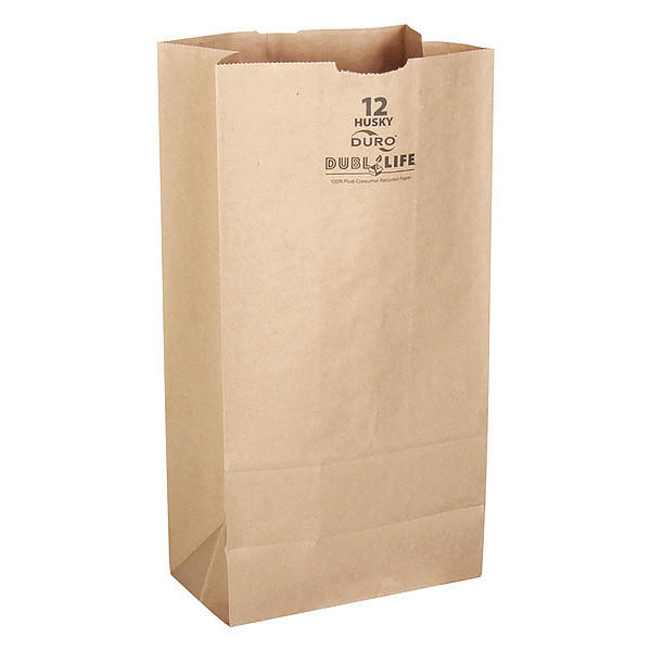 Duro Bag Grocery Bag, Brn, 13-3/4"L, 7-1/16" W, PK400 70212