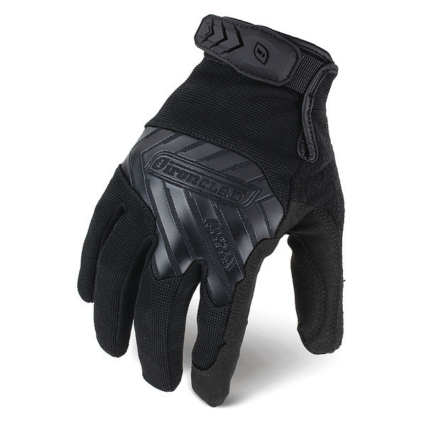 Ironclad Performance Wear Tactical Glove, Size M, 9" L, Black, PR IEXT-PBLK-03-M