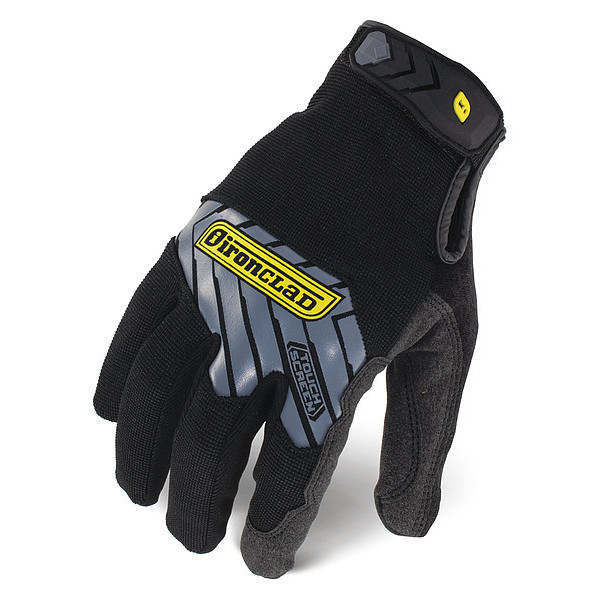 Ironclad Performance Wear Mechanics Touchscreen Gloves, M, Black/Silver, Polyester IEX-MWR-03-M