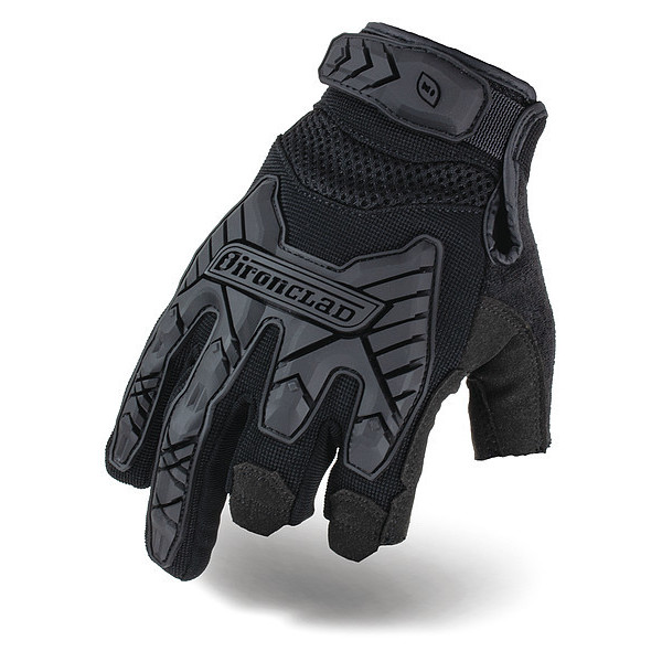 Ironclad Performance Wear Tactical Glove, Size L, 9" L, Black, PR IEXT-FRIBLK-04-L