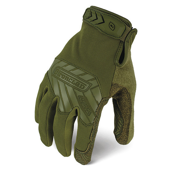 Ironclad Performance Wear Tactical Glove, Size S, 9" L, Green, PR IEXT-GODG-02-S