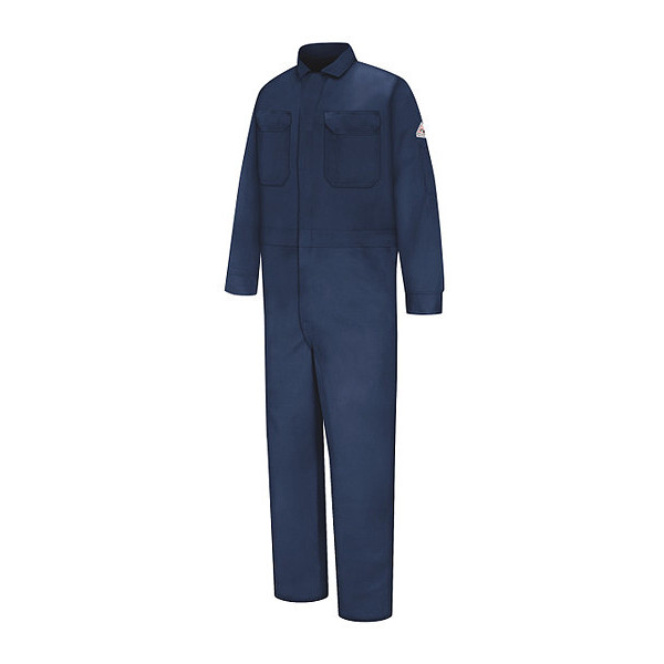 Vf Imagewear Flame-Resistant Coverall, Navy, Zipper CED4NV RG M