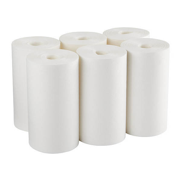 Georgia-Pacific Dry Wipe Roll, White, Paper, 105 Wipes, 14 in x 10 1/2 in, 6 PK 29324