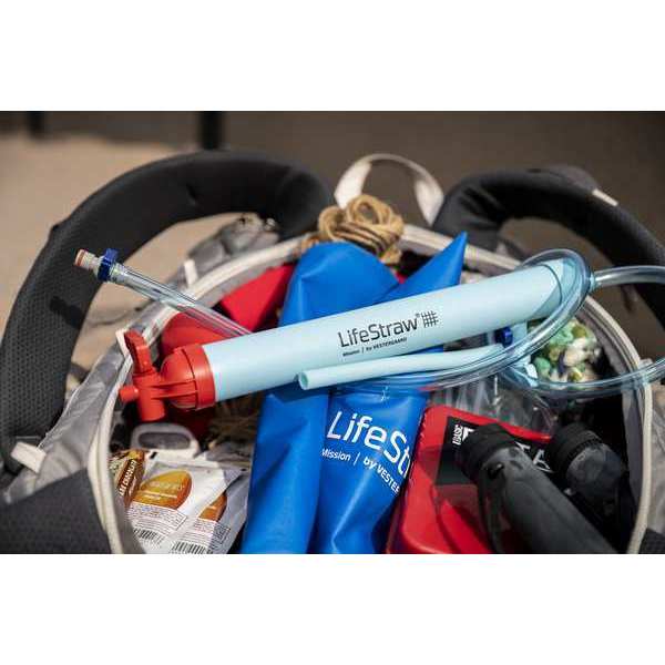 Lifestraw Water Filter System, 0.2 Microns, Blue LSM017012