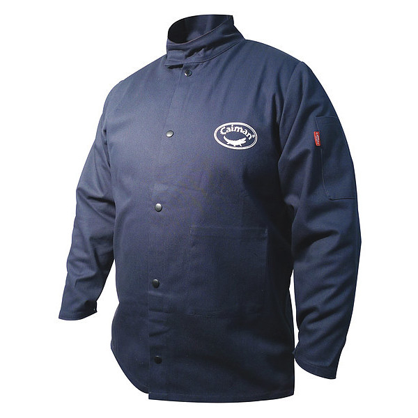 Caiman Welding Jacket, 4XL, Navy, 60" to 62" Chest 3000-9