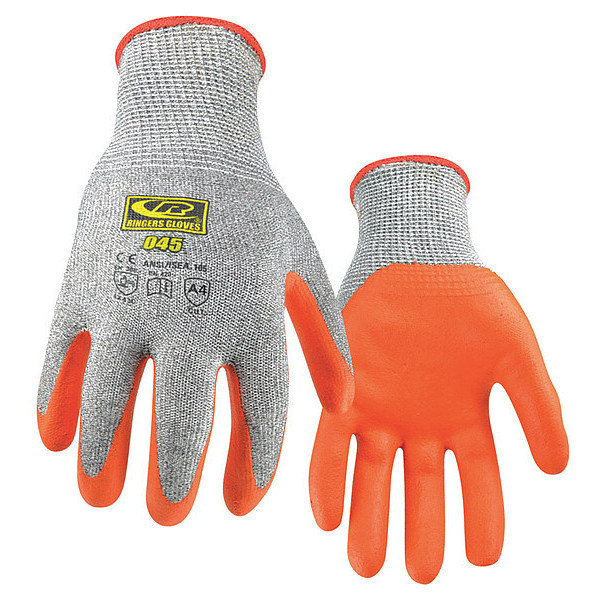 Ansell Cut Resistant Gloves, M Size, Knit Cuff, PR 045HD