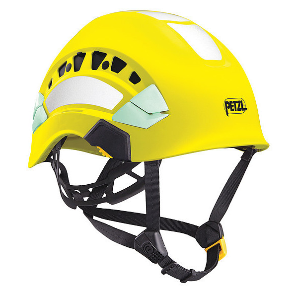 Petzl Front Brim Hard Hat, Type 1, Class C, Ratchet (6-Point), Hi-Vis Yellow A010EA00