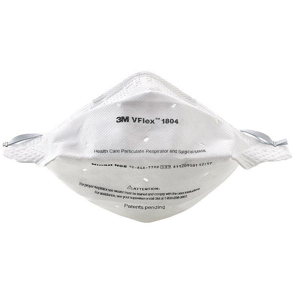 3M Disposable Respirator, Universal, PK50 1804