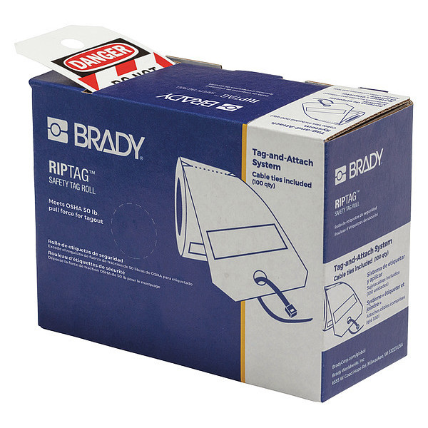 Brady Inspection Tag, Polyester, English, 5-3/4"H 150501