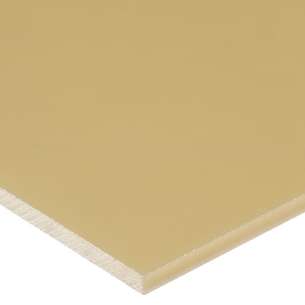Zoro Select Beige ABS Sheet Stock 36" L x 12" W x 1/8" Thick BULK-PS-ABS-205