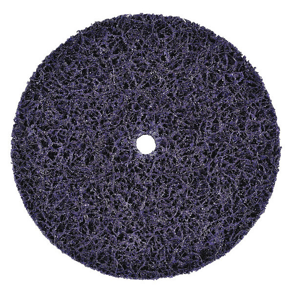 Scotch-Brite 6" dia. Purple 100 grit Extra Coarse Silicon Carbide Quick Change Disc 7100176095