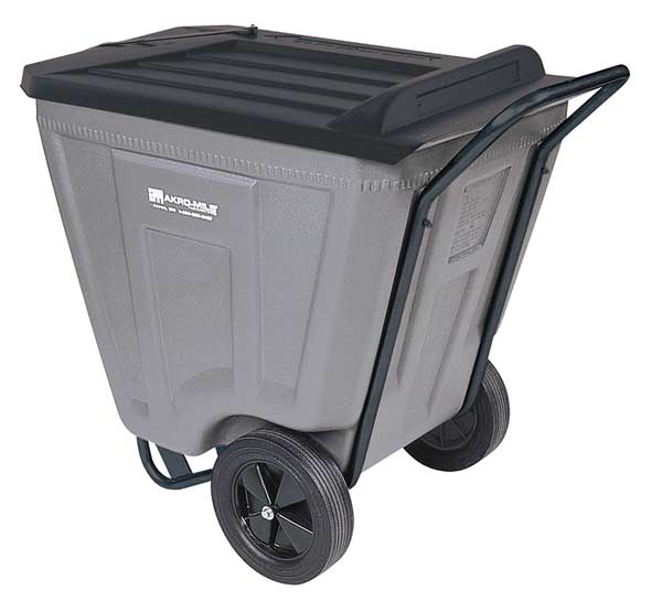 Akro-Mils Cube Truck, 7/16 cu. yd., 350 lb. Cap, Gray 76491GREY