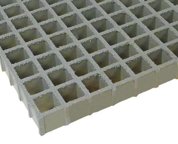 Fibergrate Molded Grating, 120 in Span, Grit-Top Surface, FGI-AM(R), Antimicrobial Premium Polyester Resin 879120