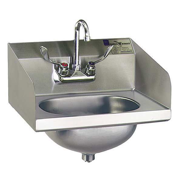 Eagle Group Hand Sink, Wall, 18-7/8 In. L, 14-3/4 In. W HSA-10-FW-LRS