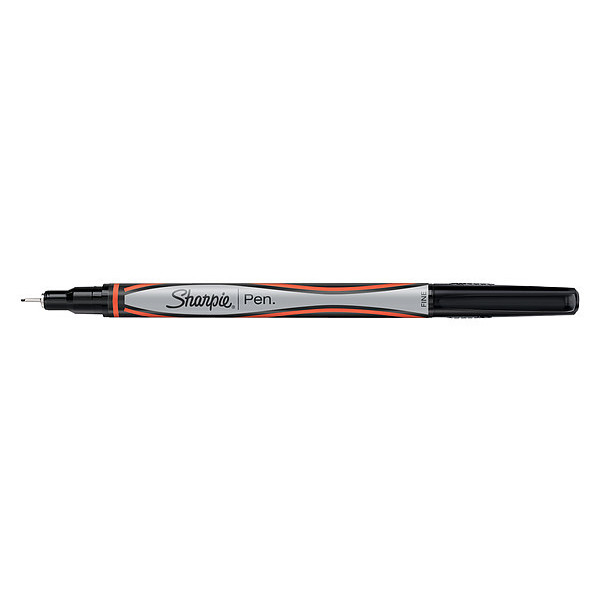 Sharpie Stick Permanent Pen, Fine 0.5 mm, Red PK12 1742665