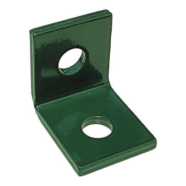 Zoro Select Superstrut Channel Connecting Plate, Green, Depth: 2 in V321GN