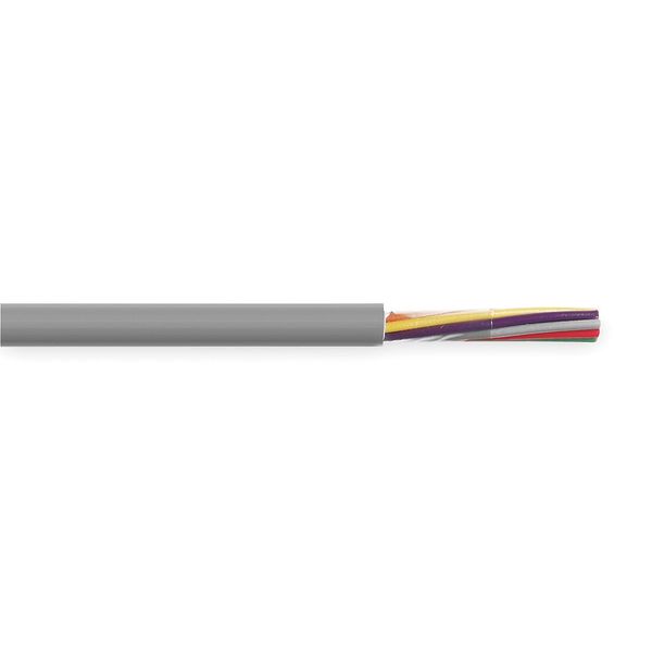 Carol 24 AWG 8 Conductor Stranded Multi-Conductor Cable GY C0744A