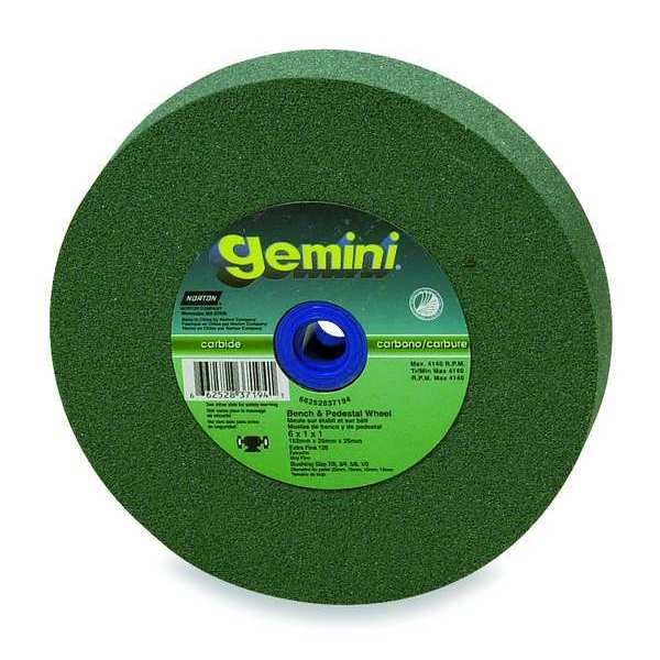 Norton Abrasives Grinding Wheel, T1, 7x1x1, SC, 60G, Green 66252942300