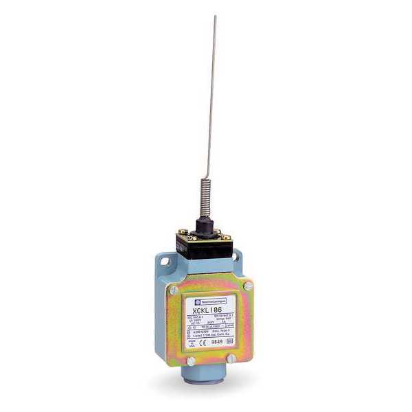 Telemecanique Sensors Limit Switch, Wobble Stick, 1NC/1NO, 10A @ 240V AC, Actuator Location: Top XCKL106H7