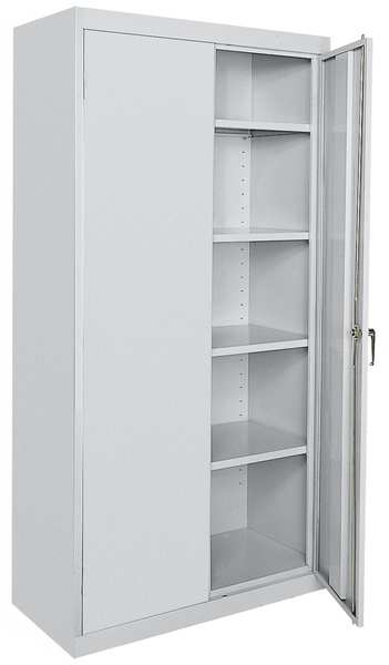 Sandusky Lee 22/24 ga. ga. Steel Storage Cabinet, 36 in W, 78 in H, Stationary CA41361878-05