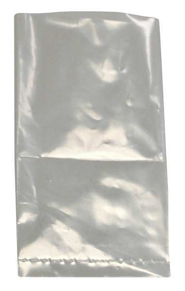 Zoro Select 3" x 2" Open Poly Bags, 2 mil, Clear 5DGN8