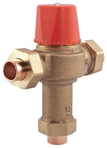 Watts Mixing Valve, Brass, 0.5 to 23 gpm 1/2 LF 1170-US