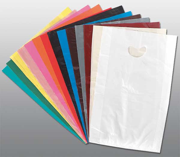 Zoro Select Merchandise Bags, Red, 21 In. L, PK500 5DUK2