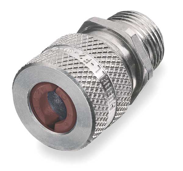 Hubbell Wiring Device-Kellems Liquid Tight Connector, 3/4 in., Brown SHC1036