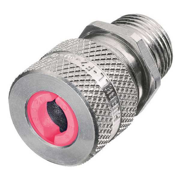 Hubbell Wiring Device-Kellems Liquid Tight Connector, 1in, Straight, Pink SHC1044