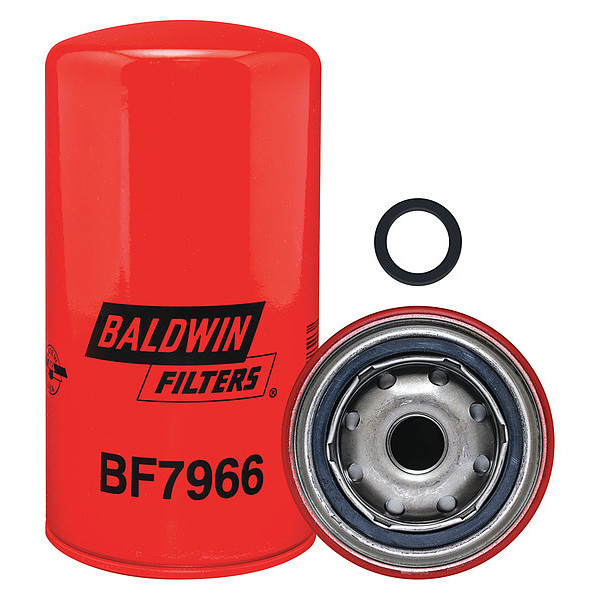 Baldwin Filters Fuel Filter, 7-7/32 x 3-11/16 x 7-7/32 In BF7966