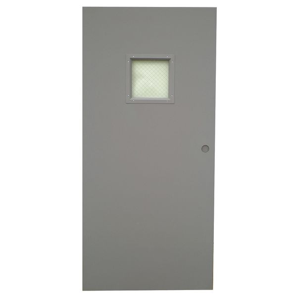 Ceco Vision Light Steel Door with Glass, 80 in H, 30 in W, 1 3/4 in Thick, 18-gauge, Type: 1 CHMD X VL26 68 X CYL-CE-18ga-WG