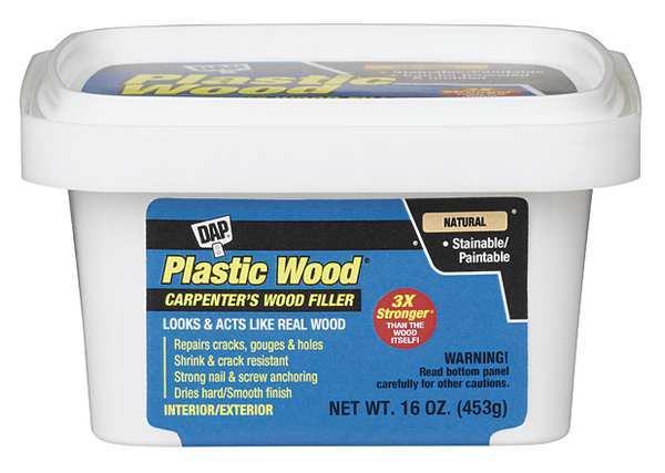 Dap Wood Filler Pail Natural Plastic Wood 00529