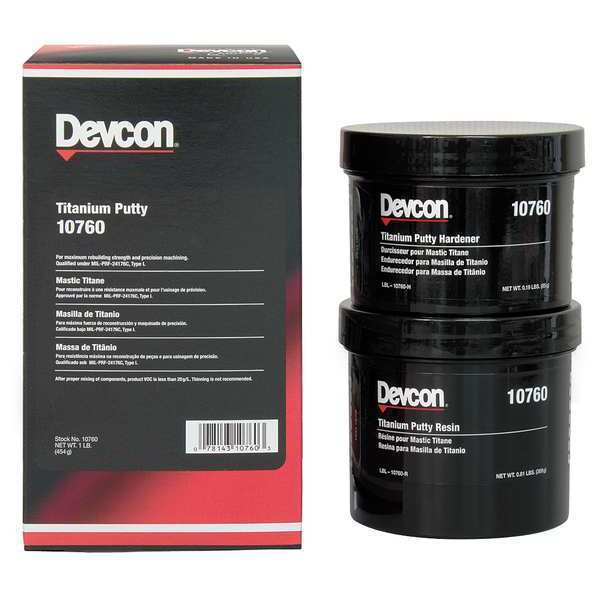 Devcon Gray Putty, 1 lb. Can 10760