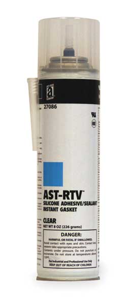 Anti-Seize Technology Multipurpose RTV Silicone Sealant, 8 oz, Clear, Temp Range -75 to 450 Degrees F 27086