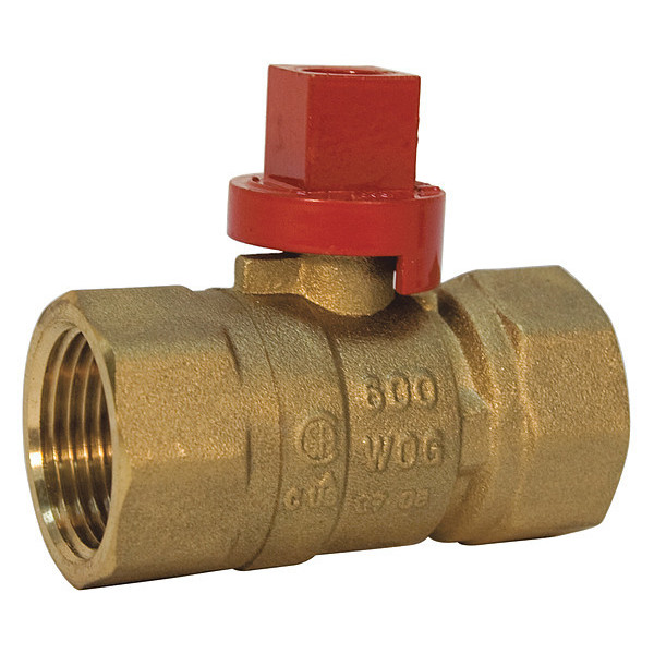 Nibco 3/4" FNPT Brass Gas Ball Valve Inline GB2A