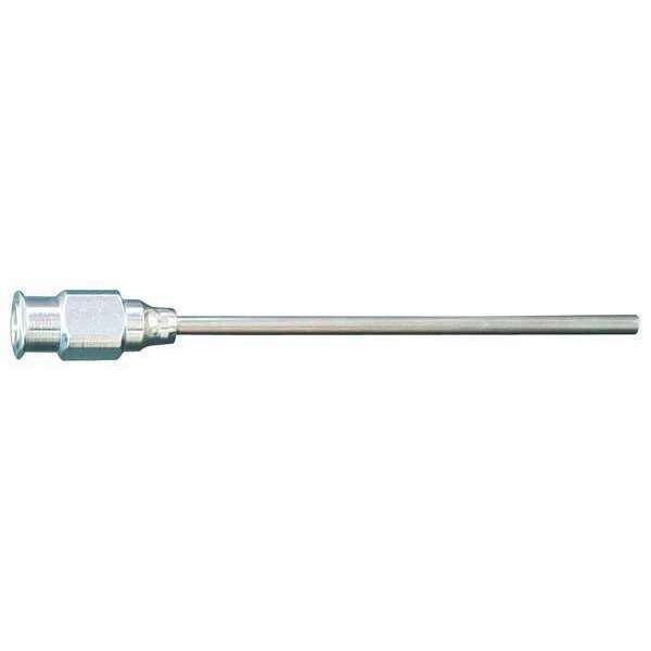 Zoro Select Needle, Reusable Blunt Probe Luer Lock 1/4 in Length, Stainless Steel 12 PK Silver 5FTY1