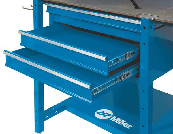 Miller Electric Drawer Module, 26 W x 16 D x 10 H, Blue 300610