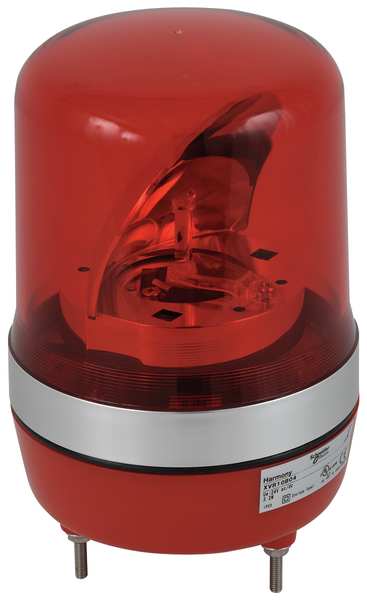 Schneider Electric Warning Light, Rotating Mirror LED, Red XVR10B04