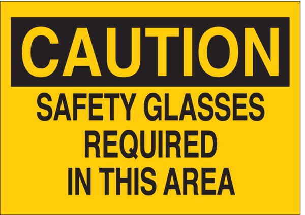 Brady Caution Sign, 7 in Height, 10 in Width, Polyester, Rectangle, English 84993