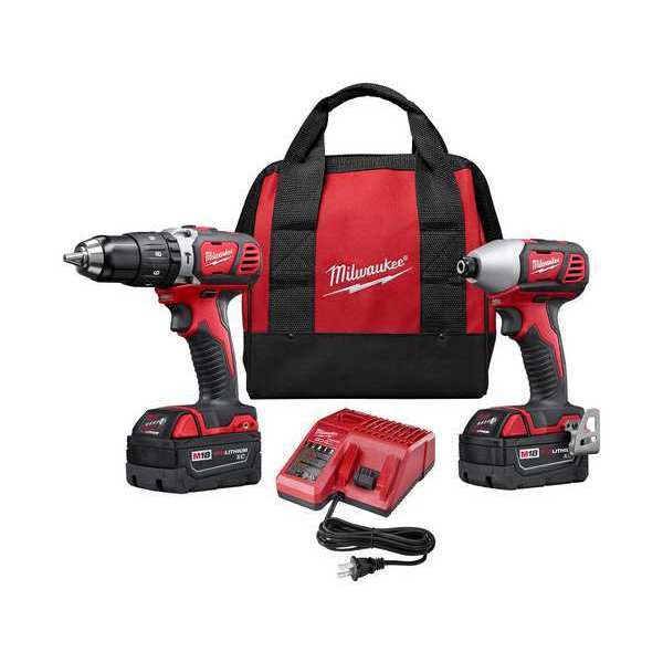 Milwaukee Tool M18 Cordless LITHIUM-ION 2-Tool Combo Kit 2697-22